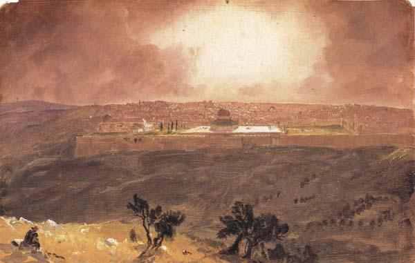 Frederic E.Church Jerusalem from the Mount of Olives Germany oil painting art